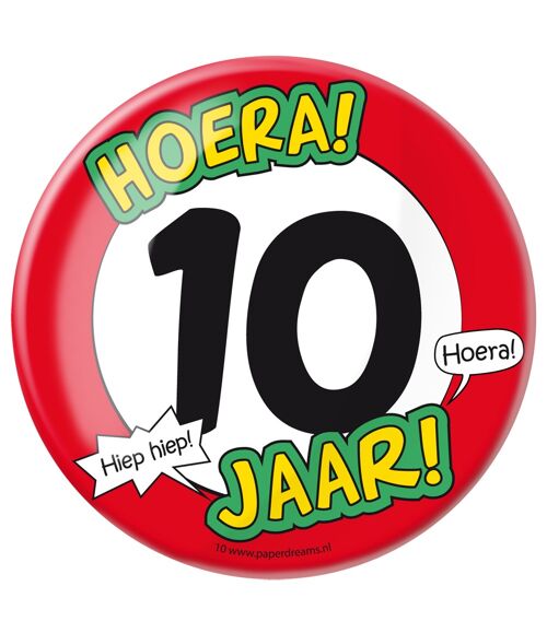 Button XL - 10 jaar