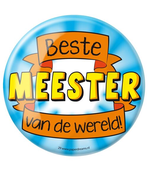 Button XL - Meester