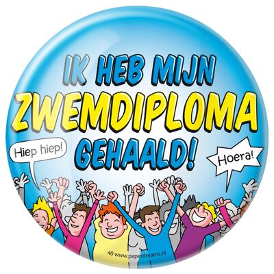 Button XL - Zwemdiploma