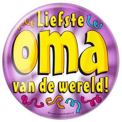 Botón XL - Liefste Oma
