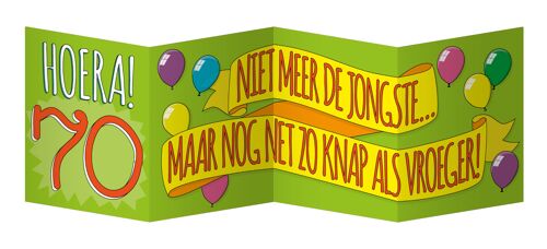 Surprise Card - 70 jaar