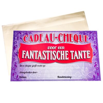 Chèque Cadeau - Tante