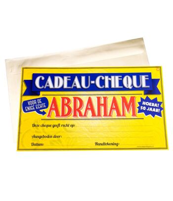 Chèque cadeau - Abraham
