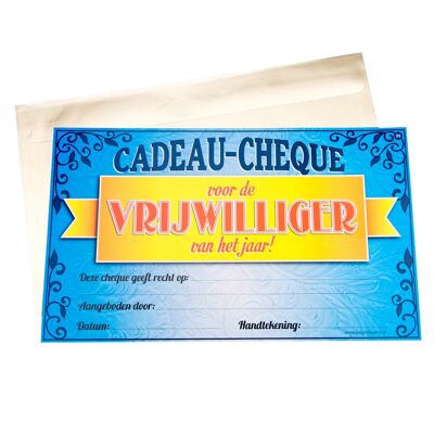 Cheque regalo - Vrijwilliger