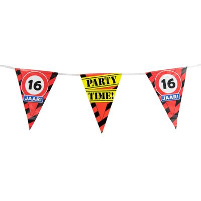 Party Vlaggen - 16 jaar