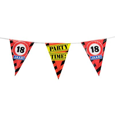Party Vlaggen - 18 Jahre