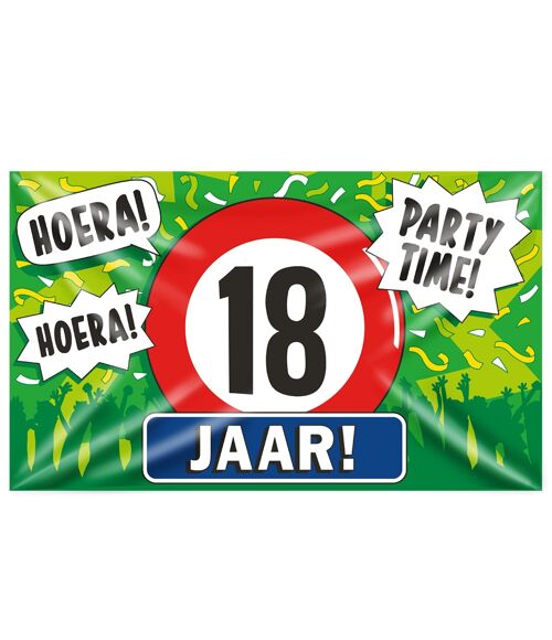 Gevel vlag - 18 jaar