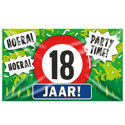 Gevel vlag - 18 jaar