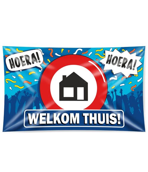 Gevel vlag - Welkom thuis