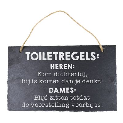 Leisteen - Regels de toilette