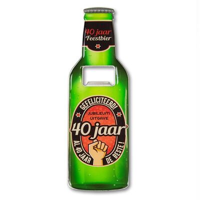 Bieröffner - 40 Jahre
