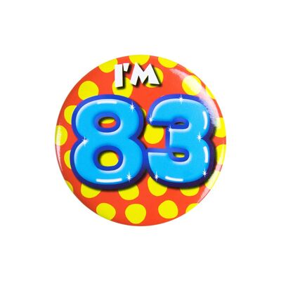 Button klein - ich bin 83