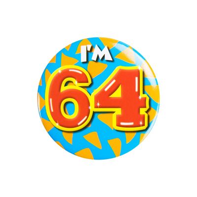 Button klein - I'm 64