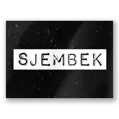 Tarjetas en blanco y negro - Sjembek