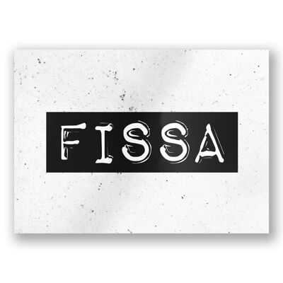 Tarjetas en blanco y negro - Fissa