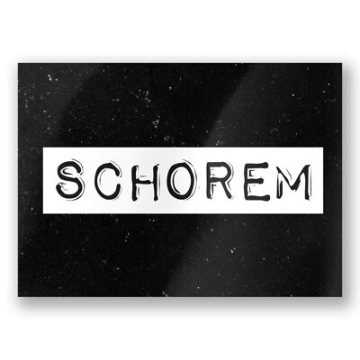 Tarjetas en blanco y negro - Schorem