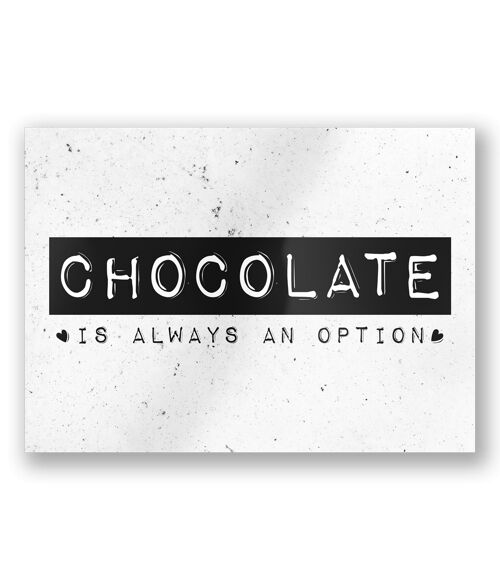 Black & White Cards - Chocolate