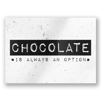 Tarjetas en blanco y negro - Chocolate