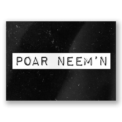 Carte in bianco e nero - Poar neem'n