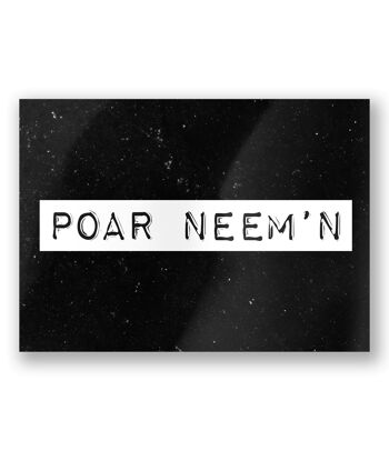 Cartes Noir & Blanc - Poar neem'n