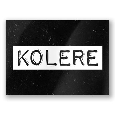 Tarjetas en blanco y negro - Kolere