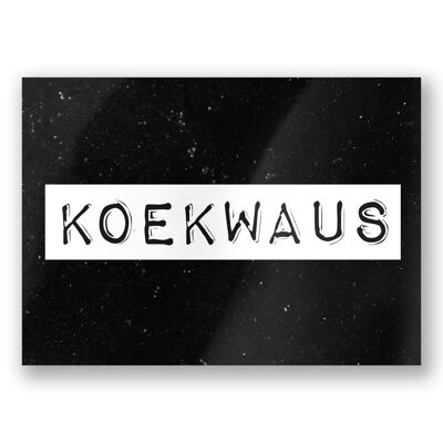 Tarjetas en blanco y negro - Koekwaus