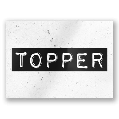 Schwarz-Weiß-Karten - Topper