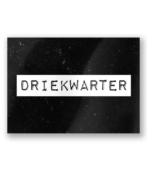Black & White Cards - Driekwarter