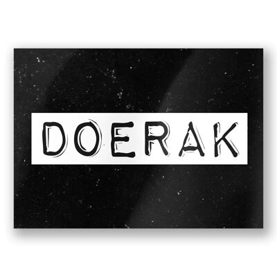 Tarjetas en blanco y negro - Doerak