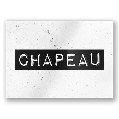 Black & White Cards - Chapeau