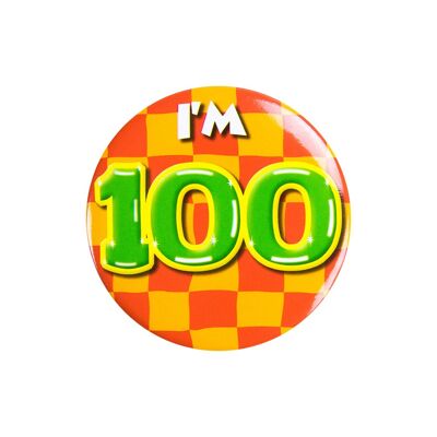Button klein - Ich bin 100