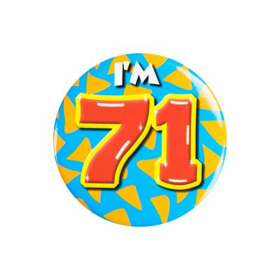 Button klein - I'm 71