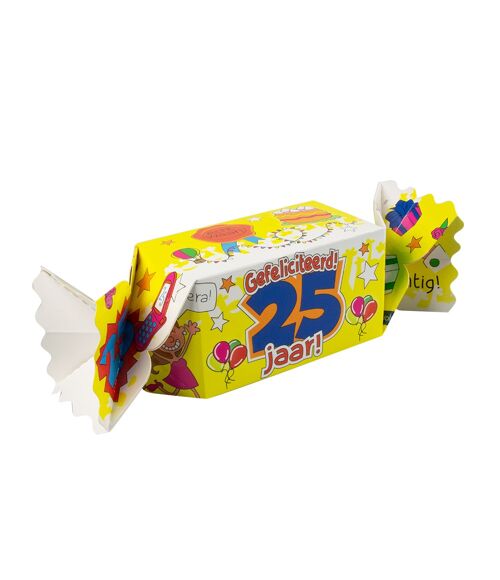 Kado/Snoepverpakking nieuw - 25 jaar