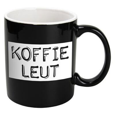 Tazas blancas y negras - Koffieleut (negro)