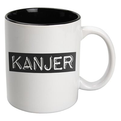 Black & White Mugs - Kanjer (white)
