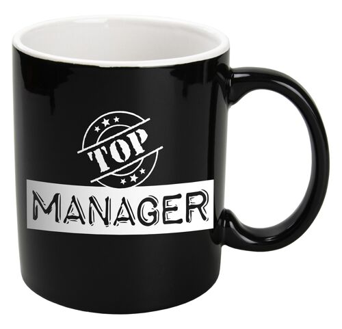 Black & White Mugs - Manager (black)