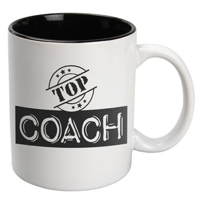 Schwarz-Weiße Tassen - Top Coach (weiß)
