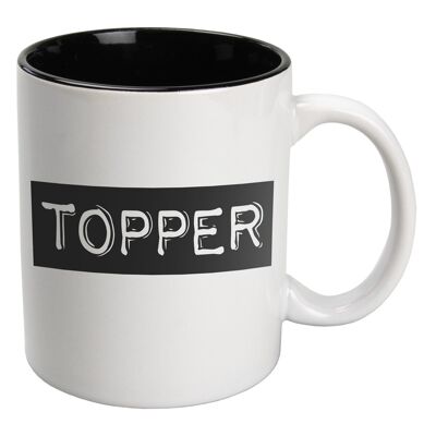 Black & White Mugs - Topper (white)
