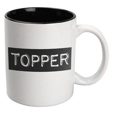 Schwarz-Weiße Tassen - Topper (weiß)