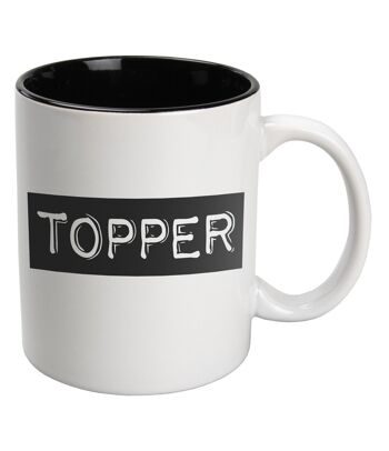 Mugs Noir & Blanc - Topper (blanc)