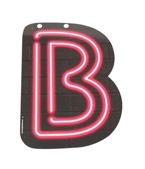 Neon letter - B