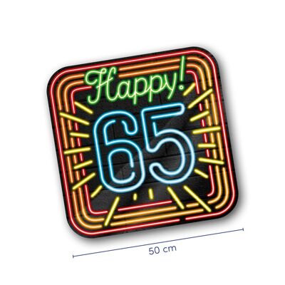 Letreros decorativos de neón - Happy 65