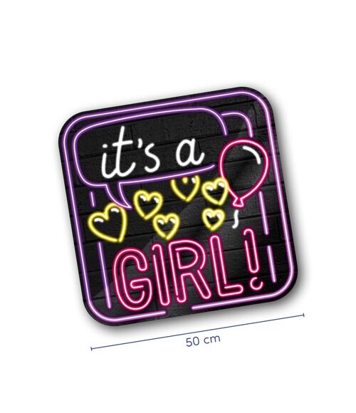 Neon decoration signs - It's a girl