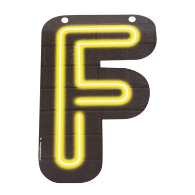 Neon letter - F