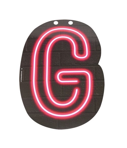 Neon letter - G