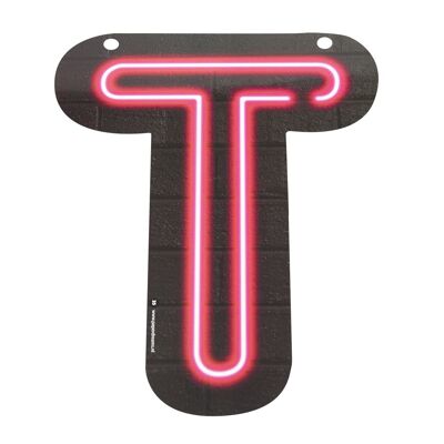 Neon letter - T