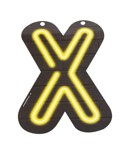 Neon letter - X