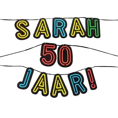 Hondero de neón - ¡Sarah 50 años!