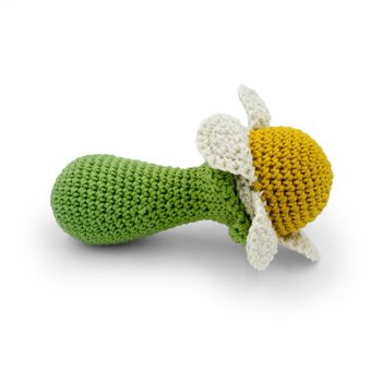 CAMOMILLE - HOCHET POUR BÉBÉ EN COTON BIO 1