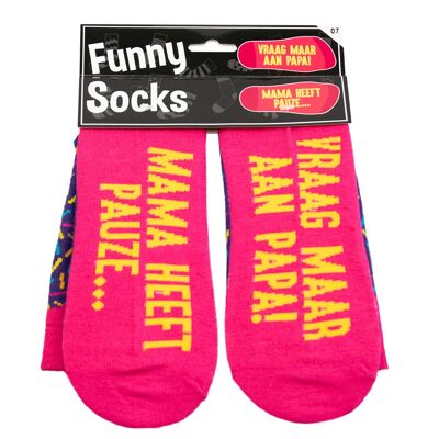Funny socks - Mama heeft pauze